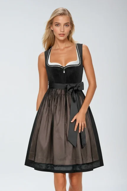 Samtdirndl Black Tie