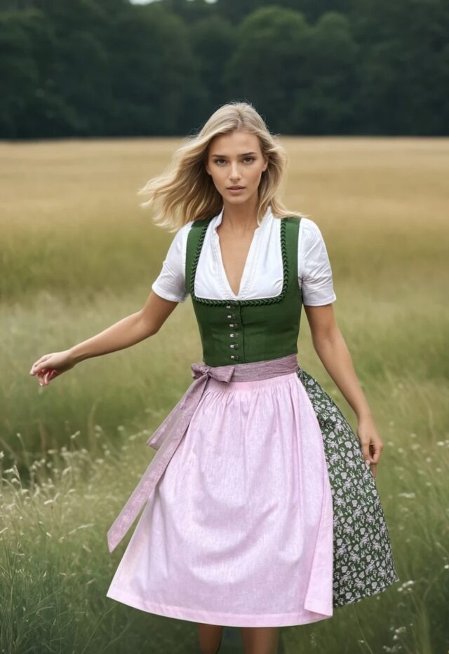 Döblinger Kirtagsdirndl grün
