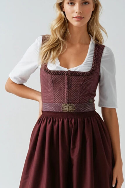 Kurzdirndl Bordeaux