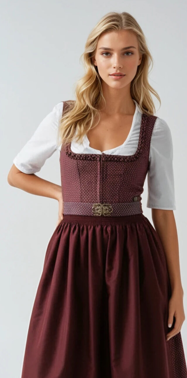 Kurzdirndl Bordeaux
