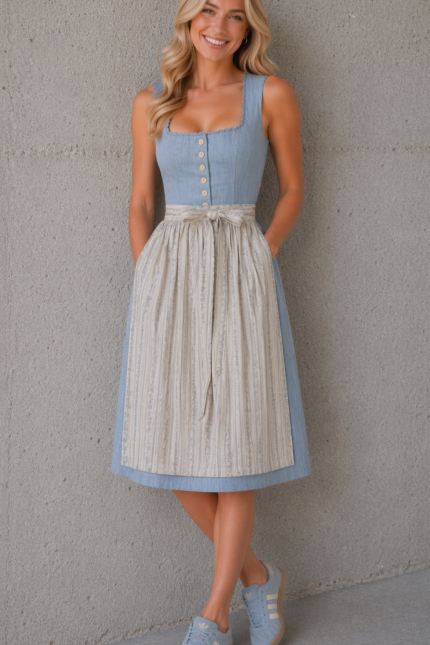 Kurzdirndl Summerblue