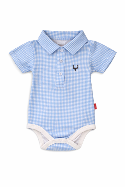 Babybody Vichy hellblau