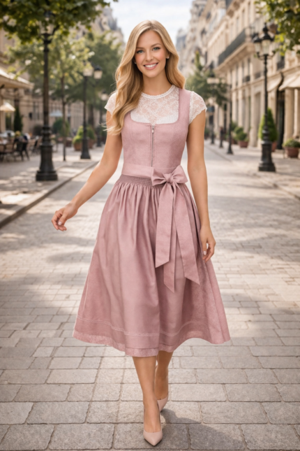 Kurzdirndl Puderrosa