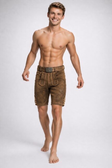 Ledershort Sixpack