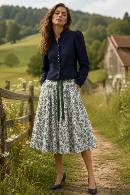 Leinenjacke Marine
